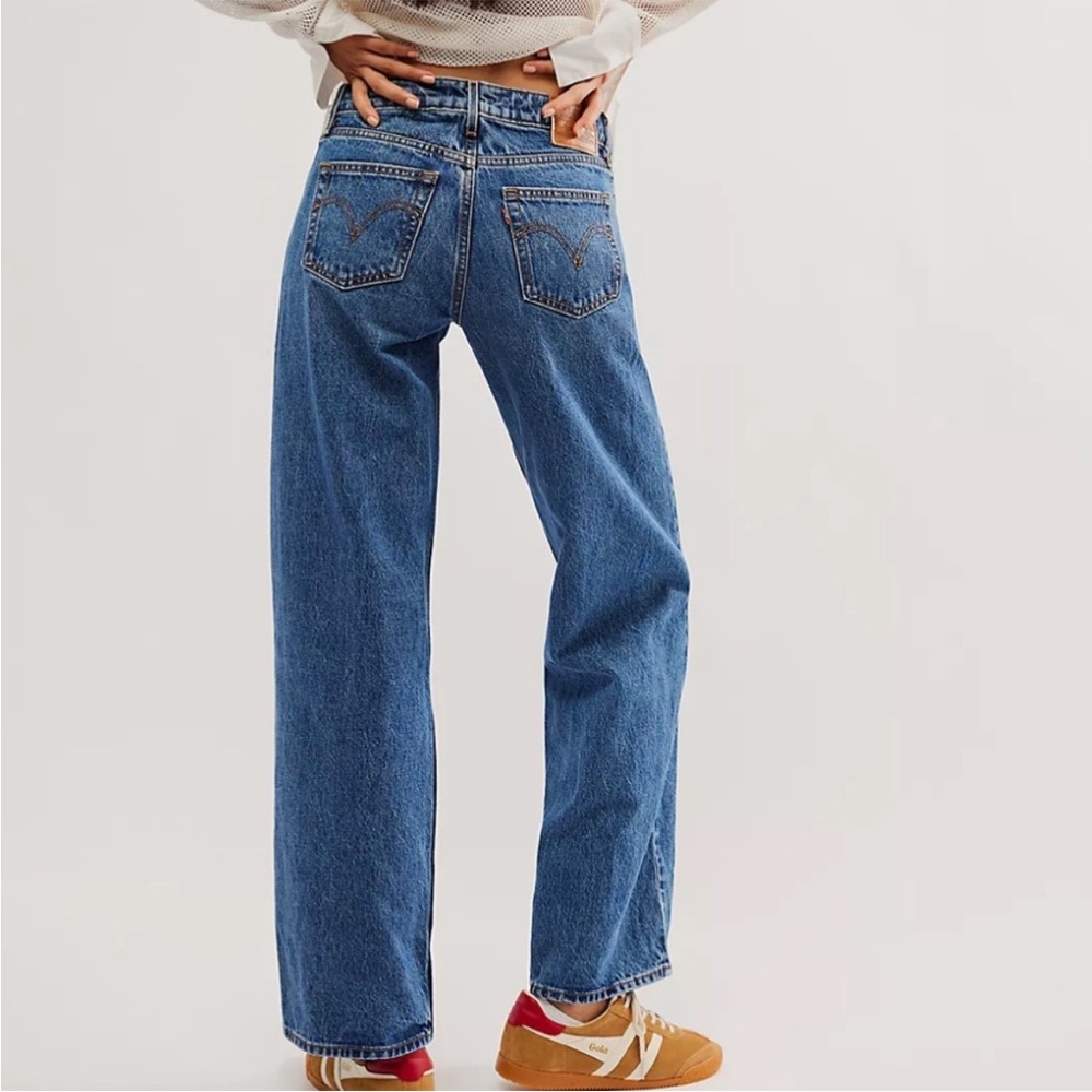 Levi’s Low Loose Jeans blue size 24** curve low rise wide leg baggy dad
